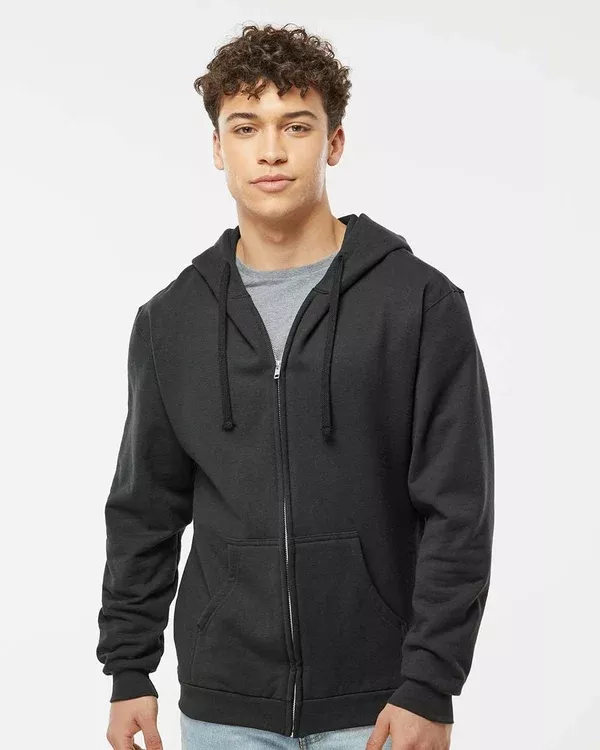 Tultex 331 Unisex Full-Zip Hooded Sweatshirt