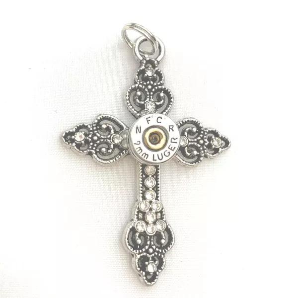 Two Protectors Cross Pendant