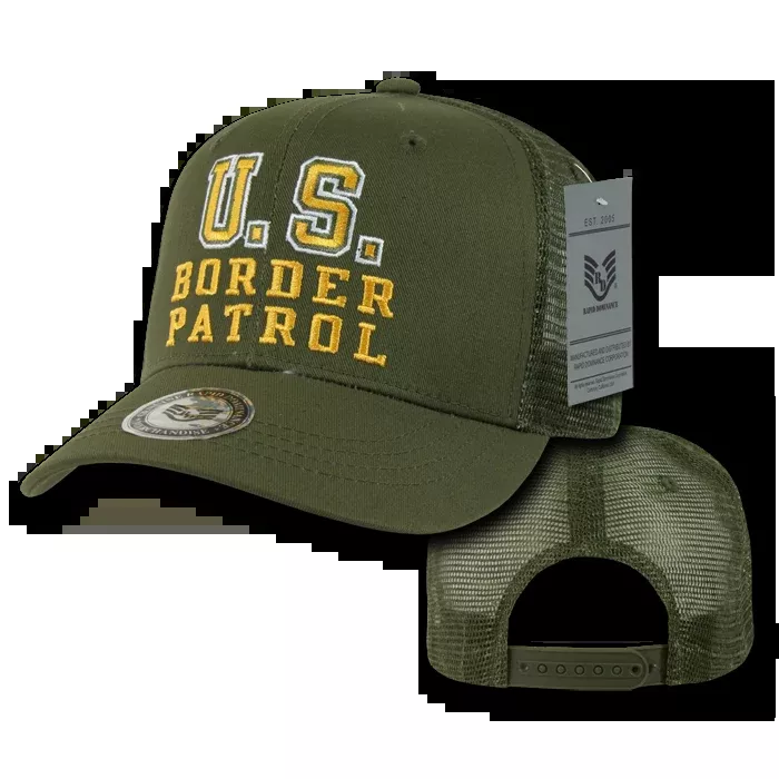 US Border Patrol Trucker Hat Mesh Baseball Cap Customs - Rapid Dominance S77