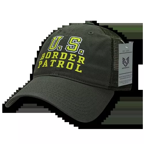 US Border Patrol Trucker Hat Relaxed Mesh Baseball Cap Customs - Rapid Dominance S79