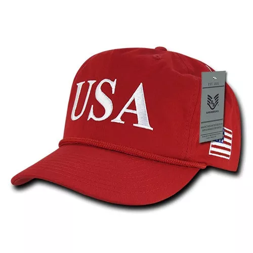 USA America Golf Hats, US Flag Baseball Caps - A091