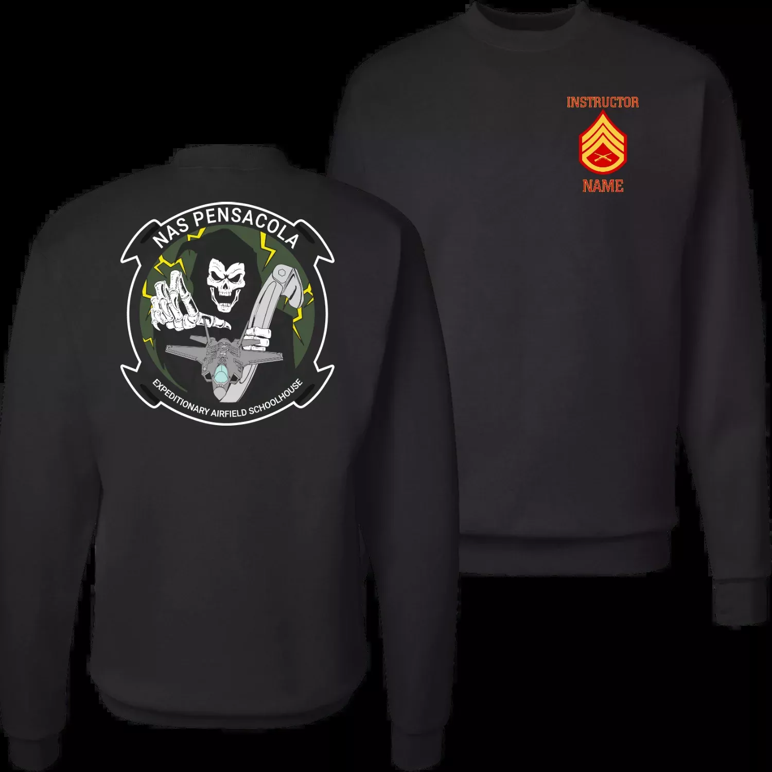 USMC EAF School - Crewneck Sweatshirt - P160