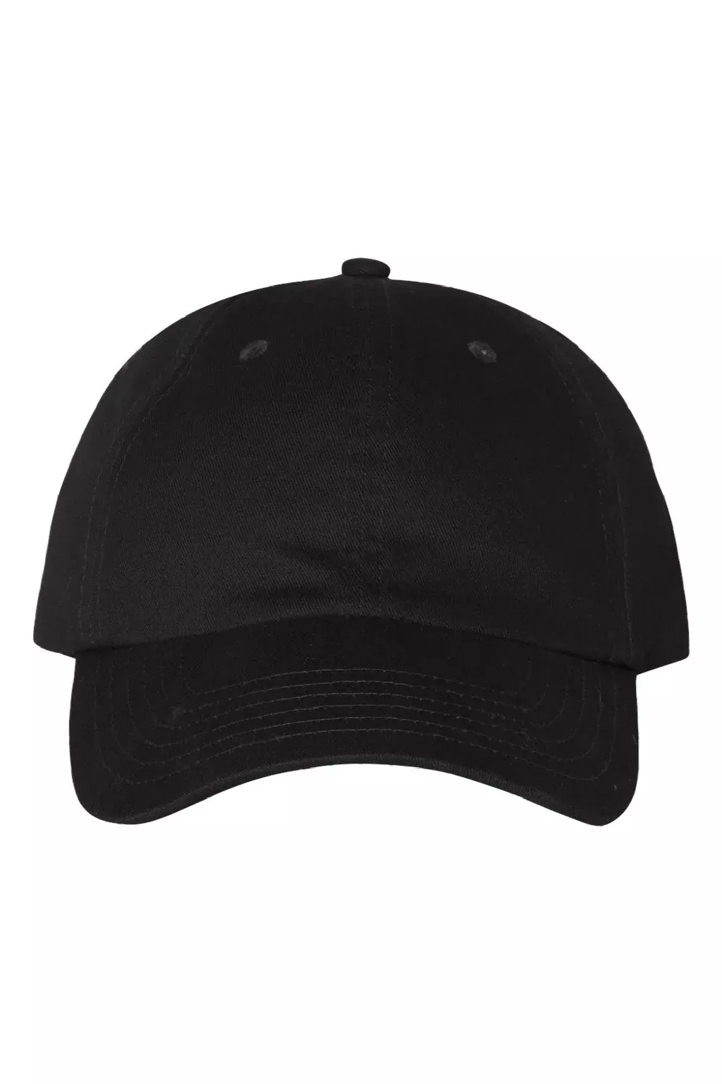Valucap Hats Mens Brushed Twill Adjustable Hat - Black