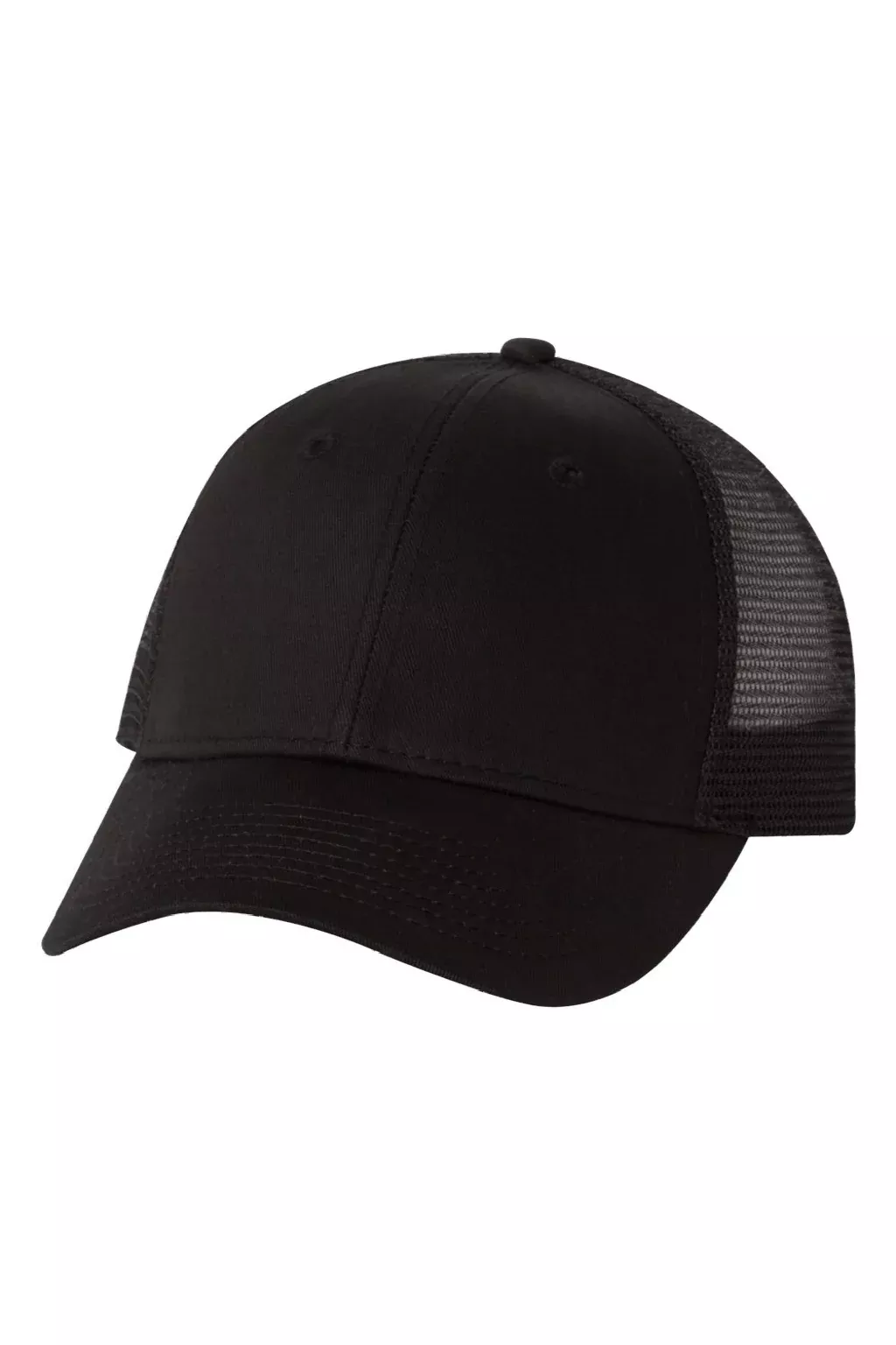 Valucap Hats Mens Mesh Back Twill Snapback Trucker Hat - Black