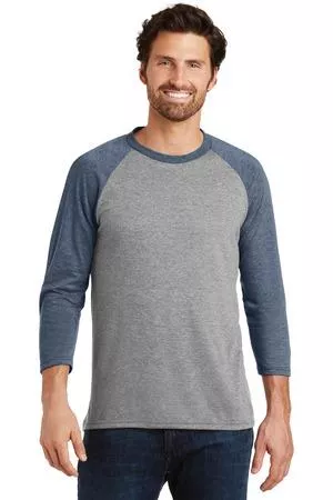 "VALUE TEES"3/4-Sleeve Raglan. TRIBLEND