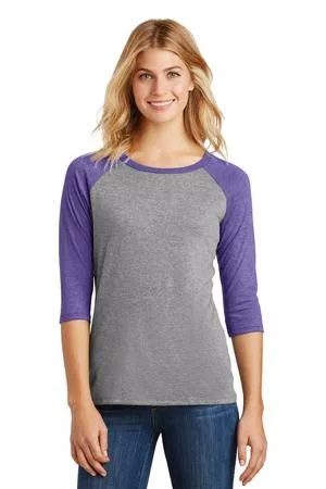 "VALUE TEES"Women's Triblend3/4-Sleeve Raglan.