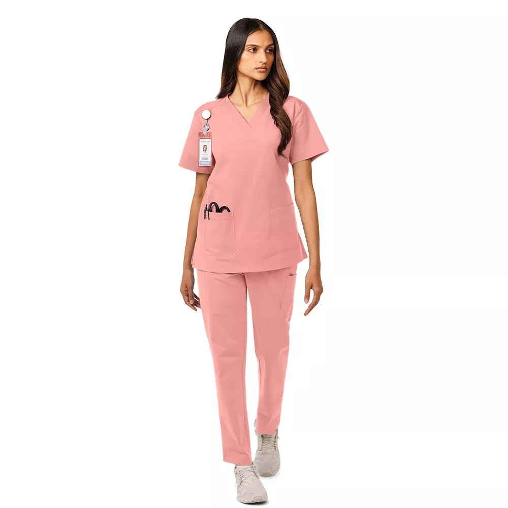Vel Sentry Ladies 5-Pocket Double Cargo Pocket Scrub Pants VB751