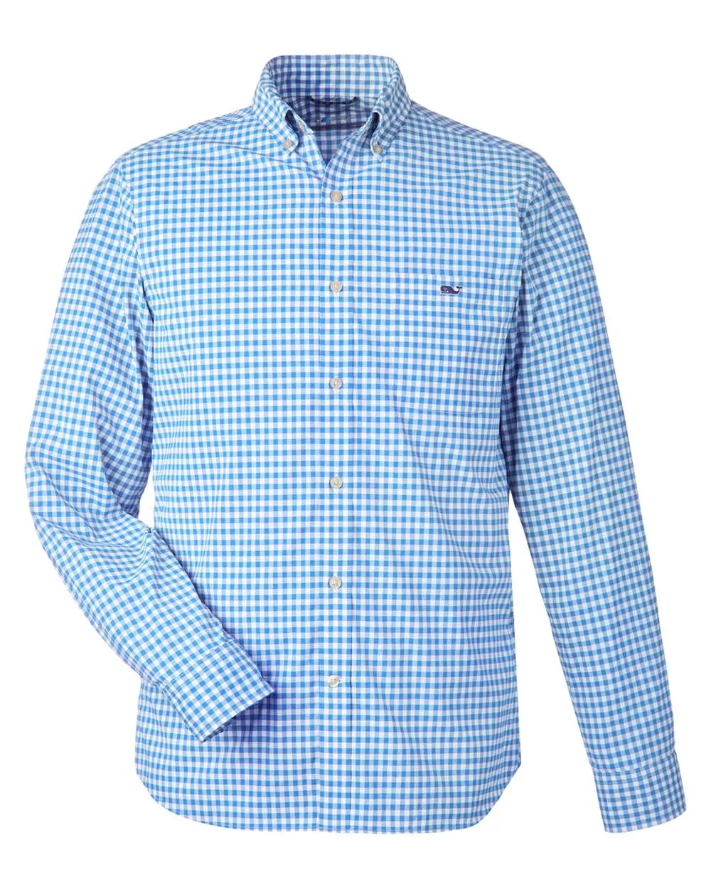 vineyard vines Men's On-The-Go Nylon Gingham Shirt