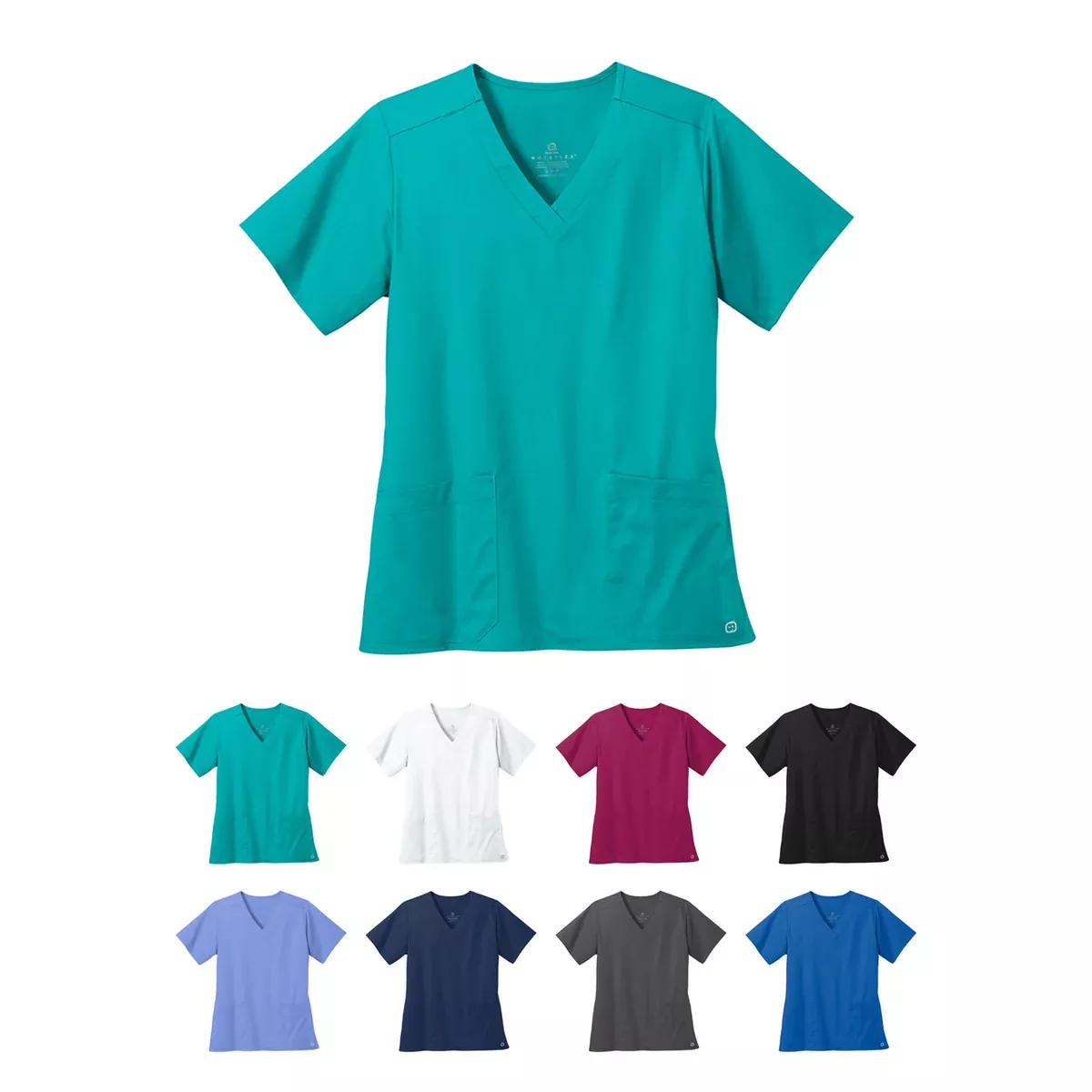 Wink Womens WorkFlex V-Neck Top Scrub WW4560 WonderWink