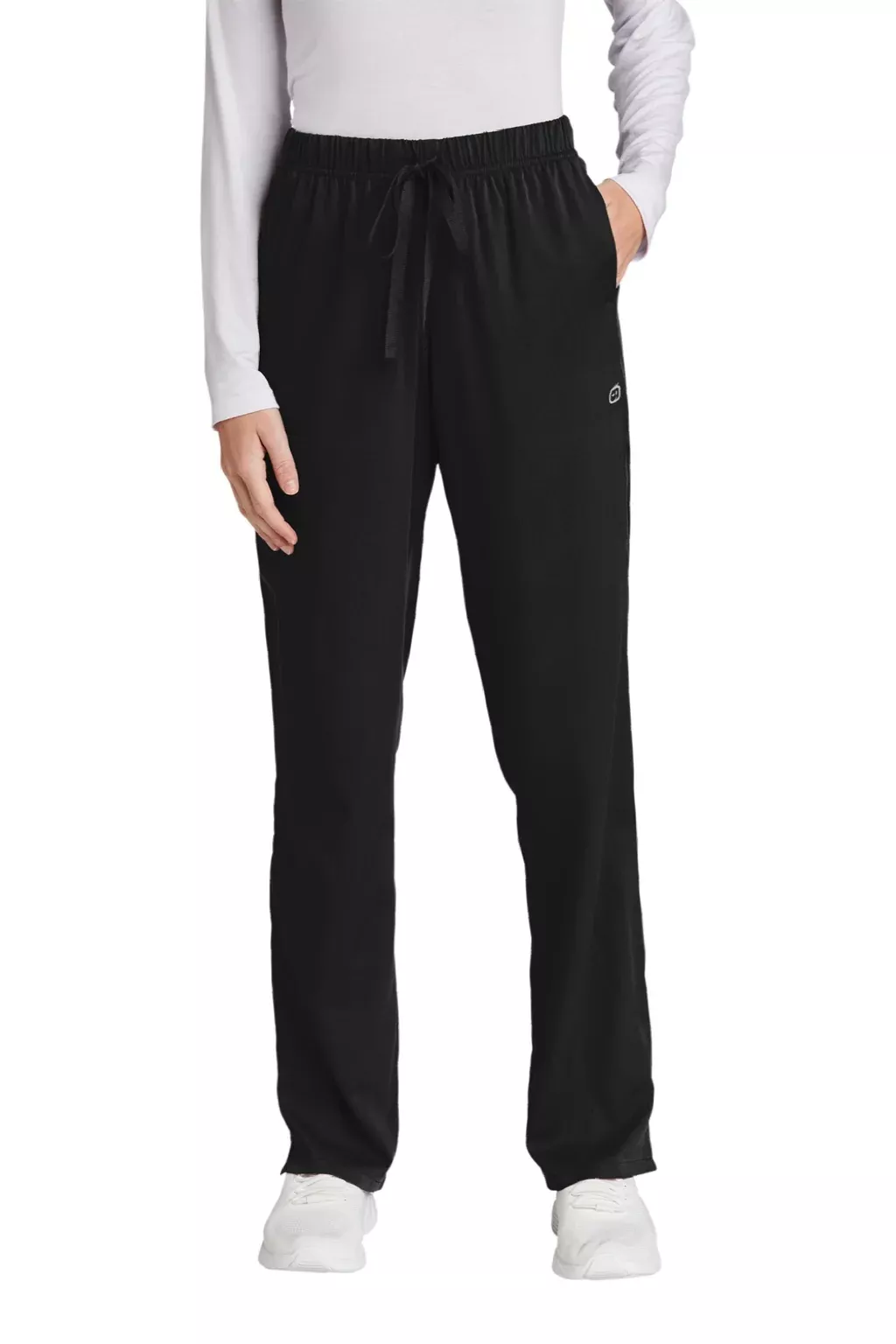 Wonderwink Womens Premiere Flex Cargo Pants w/ Pockets - Black