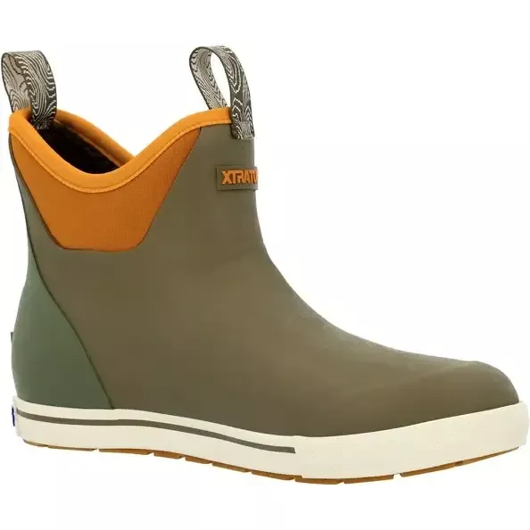 Xtratuf Camp Collection Ankle Deck Boot – Men’s Fleece Lined Waterproof Boots