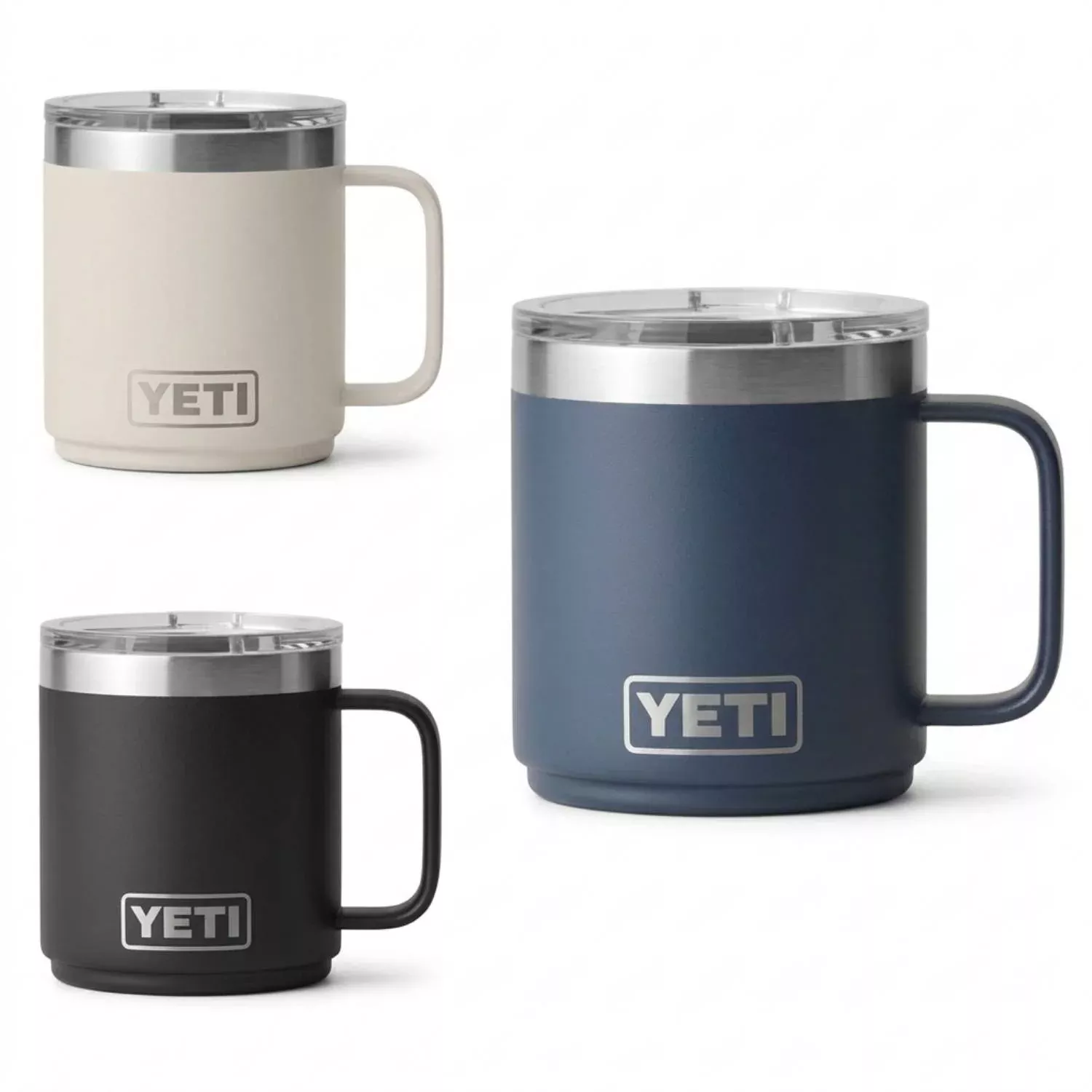 YETI Rambler 10 oz CL Mug – Ceramic‑Lined, Stackable, Vacuum‑Insulated Coffee Mug with MagSlider Lid