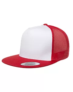 Yupoong Adult Classic Trucker with White Front Panel Cap