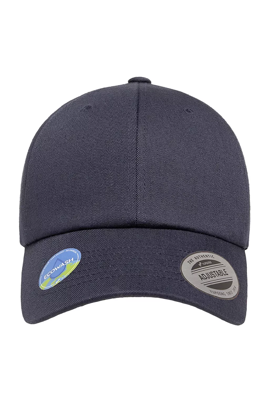 Yupoong Hats Mens Ecowash Adjustable Dad Hat - Navy Blue