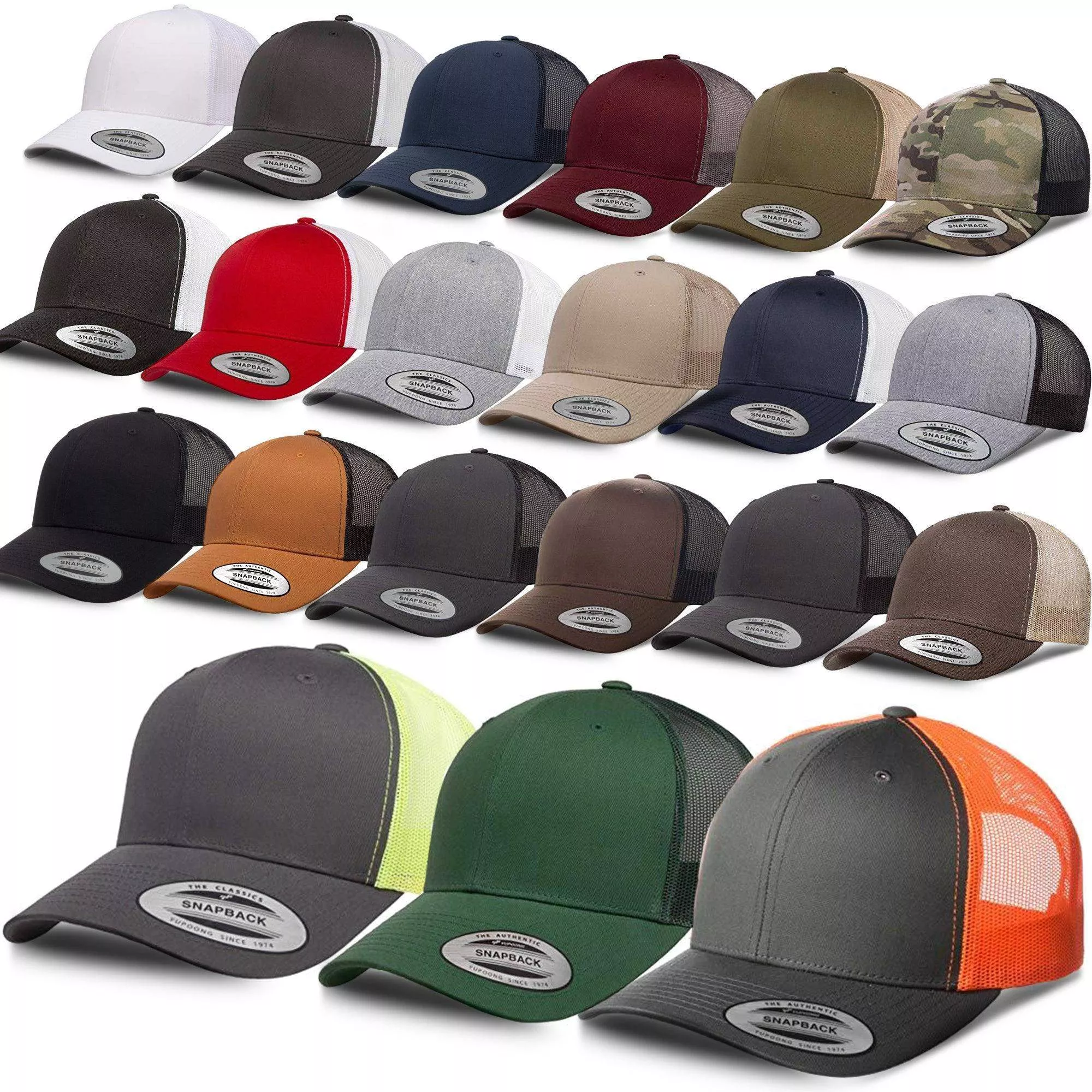 Yupoong Trucker Hat The Classics Hat 6606 Six-Panel Classic Trucker Cap - OSFM