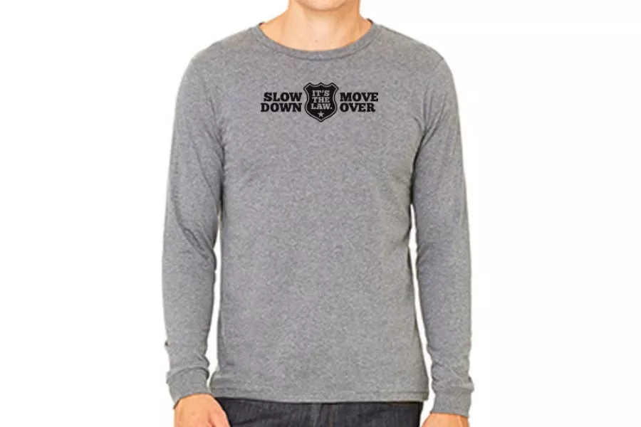 Zip's Custom Slow Down Move Over "It's the Law" Long Sleeve Shirt