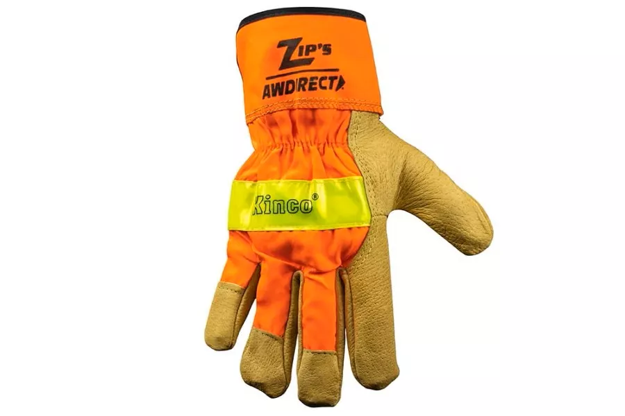 Zip's Hi-Vis Pigskin Reflective Gloves