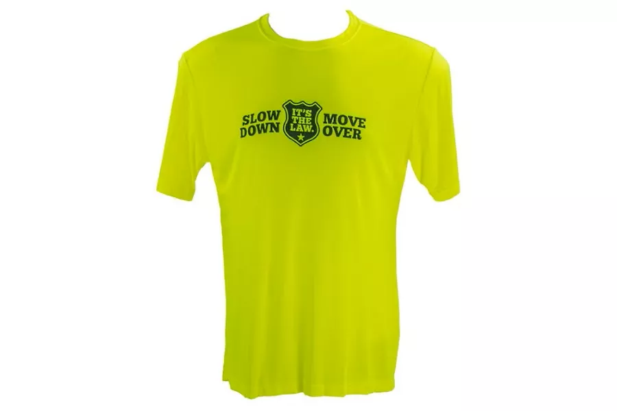 Zip's Slow Down Move Over Polyester Hi-Vis Shirt