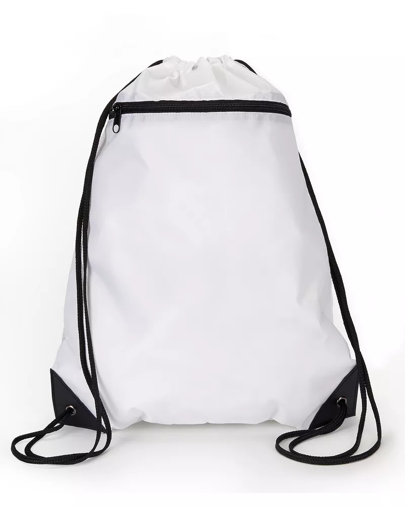 Zipper Drawstring Backpack